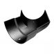 Cast Aluminium Half Round Gutter External Angle - 135 Degree x 114mm Black