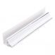 Wall/ Ceiling Cladding PVC Scotia Trim/ 2 Part Wall Ceiling Cove - 2700mm x 8mm White and Chrome