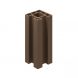 Clarity Composite Fencing End Post - 125mm x 1940mm Walnut