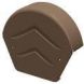 Dry Verge Ridge Cap Round - Brown