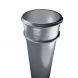 Cast Iron Round Non-Eared Downpipe - Socket On One End - 150mm x 914mm Primed