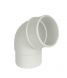 FloPlast Round Downpipe Offset Bend - 112.5 Degree x 68mm White