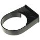 FloPlast Round Downpipe Side Fix Clip - 68mm Black