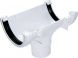 FloPlast Half Round Gutter Running Outlet - 112mm White