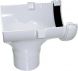 FloPlast Mini Gutter Stopend Outlet - 76mm White