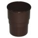 FloPlast Round Downpipe Socket - 68mm Brown