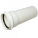 FloPlast Ring Seal Soil Pipe Single Socket - 110mm x 3mtr White