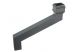 Cast Iron Square Downpipe Offset - 610mm Projection 75mm Primed