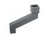 Cast Iron Square Downpipe Offset - 457mm Projection 100mm Primed