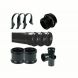 FloPlast Ring Seal Soil Stack Complete Kit - with External Air Valve - 110mm Black