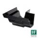 Cast Iron Moulded Ogee Gutter External Angle - 90 Degree x 125mm Black