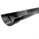 Cast Iron Half Round Gutter - 115mm x 1829mm Black