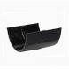 Cast Iron Half Round Gutter Union - 115mm Black