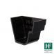 Cast Iron Notts Ogee Gutter Right Hand External Stopend - 115mm Black