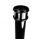 Cast Iron Round Non-Eared Downpipe - Socket On One End - 65mm x 1829mm Black