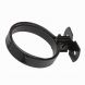 Zinc Plated Round Screw To Wall Downpipe Bracket with Gasket - 65mm Black