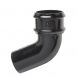 Cast Iron Round Downpipe Bend - 112.5 Degree x 75mm Black