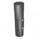 Aluminium Round Swaged Access Pipe - 63mm PPC Finish Anthracite Grey