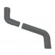 Aluminium Round Swaged Downpipe 2 Part Swan Neck - 63mm to 750mm PPC Finish Anthracite Grey