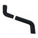 Aluminium Round Swaged Downpipe 2 Part Swan Neck - 63mm to 750mm PPC Finish Black