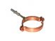 Copper Large Round Downpipe Clip - 100mm