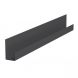 Fibre Cement Cladding Aluminium End Profile - 3mtr Black