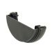 FloPlast Half Round Gutter External Stopend - 112mm Cast Iron Effect