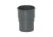 FloPlast Round Downpipe Socket - 68mm Anthracite Grey