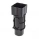 FloPlast Universal Downpipe Access Pipe - 65/68mm Cast Iron Effect