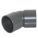 Solvent Weld Waste Bend Swivel - 135 Degree x 32mm Anthracite Grey