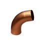 Copper Round Downpipe Bend - 72 Degree x 80mm