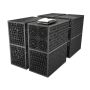 Rainsmart 24 Tonne Soakaway Crate Set Assembled with Silt Trap & Lid - 1 Cubic Metre Kit