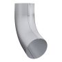 Lindab Aluminium Conical Pipe Bend 70 - 87mm Silver Metallic