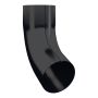 Lindab Aluminium Pipe Bend with Socket 70 - 100mm Black