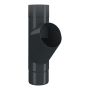Lindab Aluminium Pipe Branch - 87mm Anthracite Grey