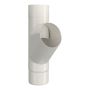 Lindab Aluminium Pipe Branch - 87mm White