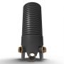 Inspection Chamber Set - 450mm Diameter x 1480mm Depth with 110mm Channel & 110mm Inlets