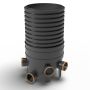 Inspection Chamber Set - 450mm Diameter x 960mm Depth with 110mm Channel & 110mm Inlets