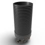 Inspection Chamber Set - 600mm Diameter x 1960mm Depth with 110mm Channel & 110mm Inlets