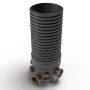 Inspection Chamber Set - 450mm Diameter x 1550mm Depth with 160mm Channel & 160mm & 110mm Inlets