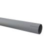 Lindab Aluminium Intermediate Pipe - 75mm x 1mtr Silver Metallic