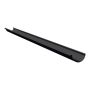 Lindab Half Round Aluminium Gutter - 150mm x 3mtr Black