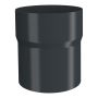 Lindab Aluminium Pipe Connector - 75mm Anthracite Grey