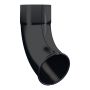 Lindab Aluminium Pipe Shoe - 87mm Black