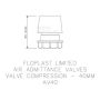 FloPlast Air Admittance Valve for Universal Waste Pipe - 40mm White