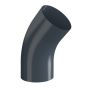 Lindab Steel Conical Pipe Bend 45 - 100mm Graphite