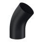 Lindab Steel Conical Downpipe Bend 45 - 75mm Matte Black