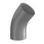 Lindab Steel Conical Downpipe Bend 45 - 87mm Anthracite Metallic