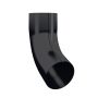 Lindab Steel Downpipe Bend with Socket 70 - 100mm Black