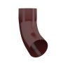 Lindab Steel Downpipe Bend with Socket 70 - 100mm Dark Red